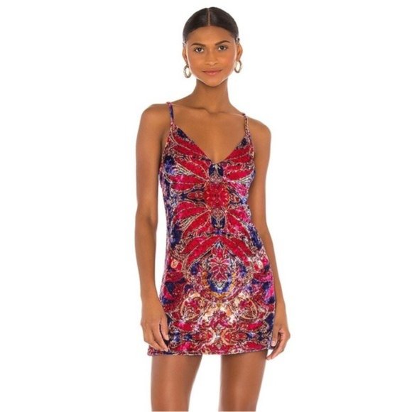 FREE PEOPLE Enchanted Mini Slip Dress NWT - Size Medium - Picture 3 of 9